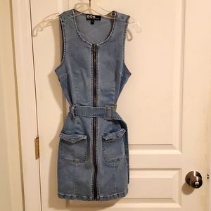 Denim Dress with Removeable belt